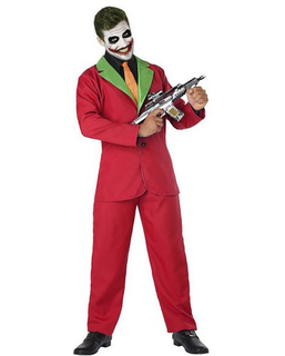 Maskeraddräkt vuxna Röd Clown Joker
