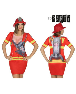 T-shirt för vuxna 6667 Kvinnlig brandman