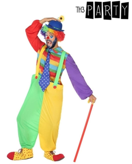 Maskeraddräkt vuxna Multicolour (3 pcs) Clown