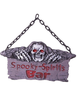 Skylt My Other Me Spooky Spirits Bar Halloween (37 x 46 cm)