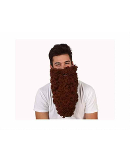 Maskeraddräktsaccessoarer Curly Brun Skägg/mustasch