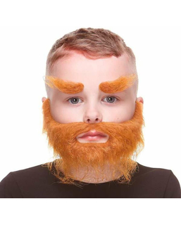 False beard My Other Me Orange