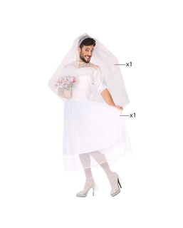 Maskeraddräkt vuxna (2 pcs) Brud Bröllopsklänning
