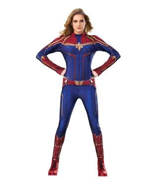 Kvinnlig Captain Marvel Superhjältedräkt