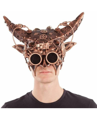 Mask My Other Me Steampunk Horn