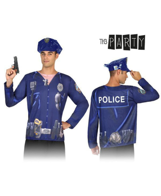 T-shirt för vuxna 7598 Polis