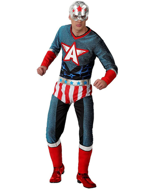 Maskeraddräkt vuxna American Captain XXL