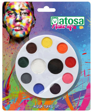 Ansiktsfärg Multicolour Palett Vattenbaserat bläck