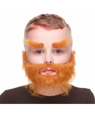 False beard My Other Me Orange