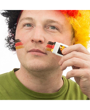 Tysk flagga ansiktsmålning