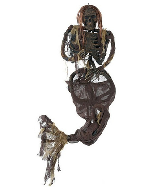 Hängdekoration Skelett Sjöjungfru (170 Cm)