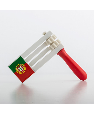 Skallra med portugisisk flagga