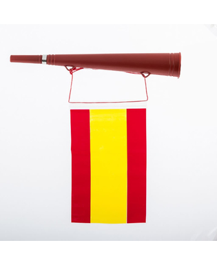 Trumpet med spansk flagga