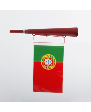 Trumpet med portugisisk flagga