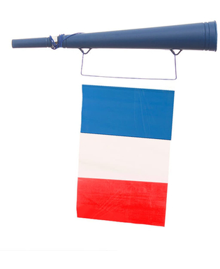 Stadiontrumpet med fransk flagga