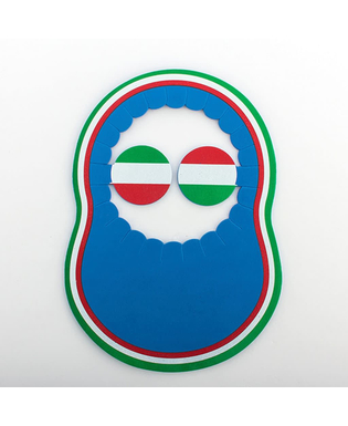 Skärmkeps med italiensk flagga