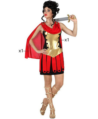 Maskeraddräkt vuxna (2 pcs) Romersk kvinnlig krigare