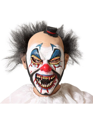 Mask Halloween Olycksbringande clown Latex