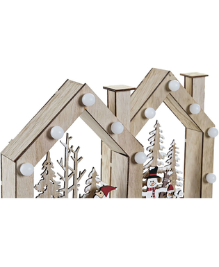 Julgranskula DKD Home Decor Trä Tomte (2 pcs) (15.5 x 4 x 22 cm)