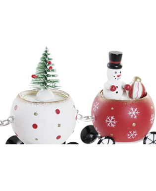 Julgranskula DKD Home Decor Trä Tomte (2 pcs) (26 x 4 x 10 cm)