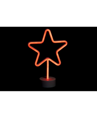 Julgranskula DKD Home Decor Stjärna Röd LED