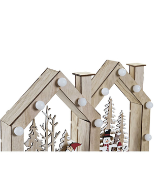 Julgranskula DKD Home Decor Trä Tomte (2 pcs) (15.5 x 4 x 22 cm)