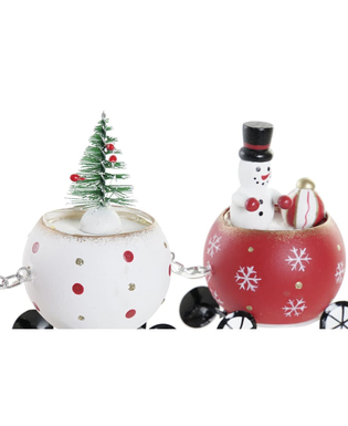 Julgranskula DKD Home Decor Trä Tomte (2 pcs) (26 x 4 x 10 cm)