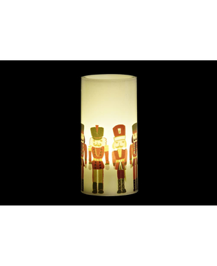 LED Ljus DKD Home Decor Vax (7.5 x 7.5 x 15 cm)