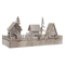 Julgranskula DKD Home Decor Trä Hus (45 x 15 x 20 cm)