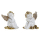 Julgranskula DKD Home Decor Harts Ängel (8.5 x 7.5 x 10 cm) (2 pcs)