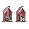 Julgranskula DKD Home Decor Trä (2 pcs) (9.5 x 5.5 x 16 cm)