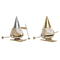 Julgranskula DKD Home Decor Trä Tomte (10 x 11 x 14 cm) (2 pcs)