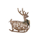 Släde DKD Home Decor Jul vide (47 x 22 x 53 cm)