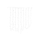 Gardinbelysning med LED DKD Home Decor Gul PVC (200 x 1 x 200 cm)