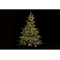 Julgran DKD Home Decor Metall PVC Jul LED Snöfall (127 x 127 x 180 cm)