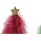 Julgran DKD Home Decor Med hår Trä (3 pcs) (14 x 12 x 37 cm)