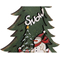 Julgran DKD Home Decor Trä LED (2 pcs) (25 x 7 x 42 cm)
