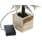 Julgran DKD Home Decor PVC LED Trä MDF Snöfall (17 x 17 x 45 cm)