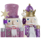 Nötknäppare DKD Home Decor Trä Glitter (8 x 6 x 25 cm) (2 pcs)