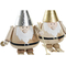 Julgranskula DKD Home Decor Trä Tomte (10 x 11 x 14 cm) (2 pcs)