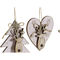 Julgranskula DKD Home Decor Träd Trä (11 x 1 x 11 cm) (3 pcs)