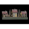Julgranskula DKD Home Decor Trä Hus (2 pcs) (30 x 6 x 12 cm)