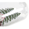 Julgranskula DKD Home Decor Hus Snöfall Glas (2 pcs) (11 x 11 x 17 cm)