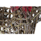 Julgranskula DKD Home Decor Ren Metall vide (3 pcs) (40 x 14 x 63 cm) (30 x 60 x 37 cm)