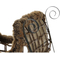 Släde DKD Home Decor Metall Rattan (90 x 46 x 62 cm)