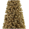 Julgran DKD Home Decor Gyllene Polyester (17 x 17 x 50 cm)