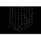 Gardinbelysning med LED DKD Home Decor Jul Vit PVC (200 x 1 x 200 cm)