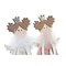 Julgranskula DKD Home Decor Trä Polyester (8 x 4 x 20 cm) (2 pcs)