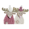 Julgranskula DKD Home Decor Polyester Ylle Trä MDF Ren (2 pcs) (12 x 5 x 23 cm)