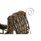 Släde DKD Home Decor Metall Rattan (90 x 46 x 62 cm)